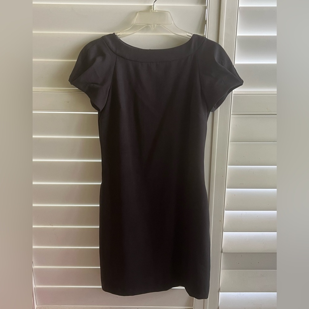 Vintage 2000s Gap Sz 0. Cap Sleeve Mini Dress. Charcoal Grey. Fully lined.